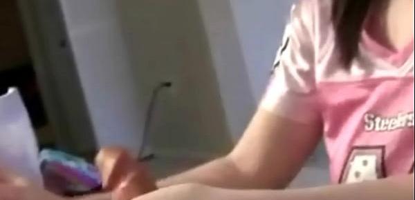  Sexy young teen handjob